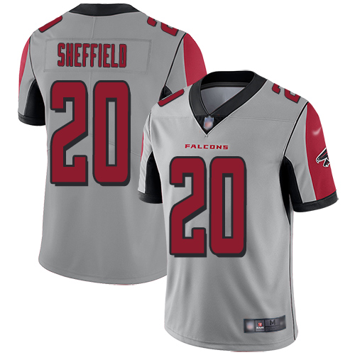 Atlanta Falcons Limited Silver Men Kendall Sheffield Jersey NFL Football #20 Inverted Legend